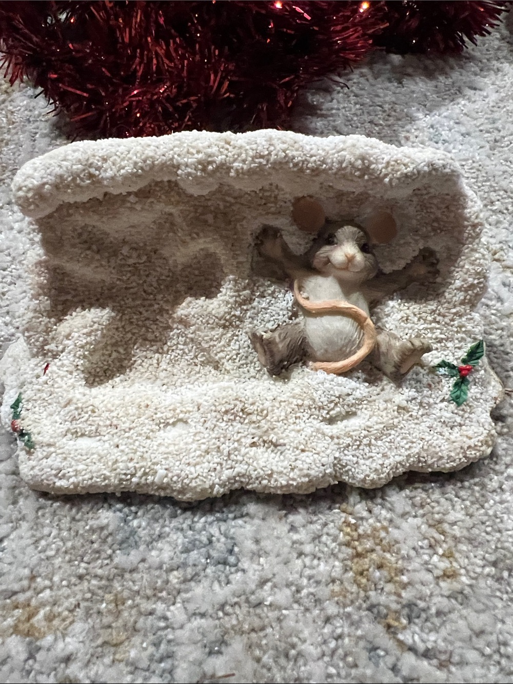 Charming Tails by Silvestri Maxine Making Snow Angels Dean Griff Figurine